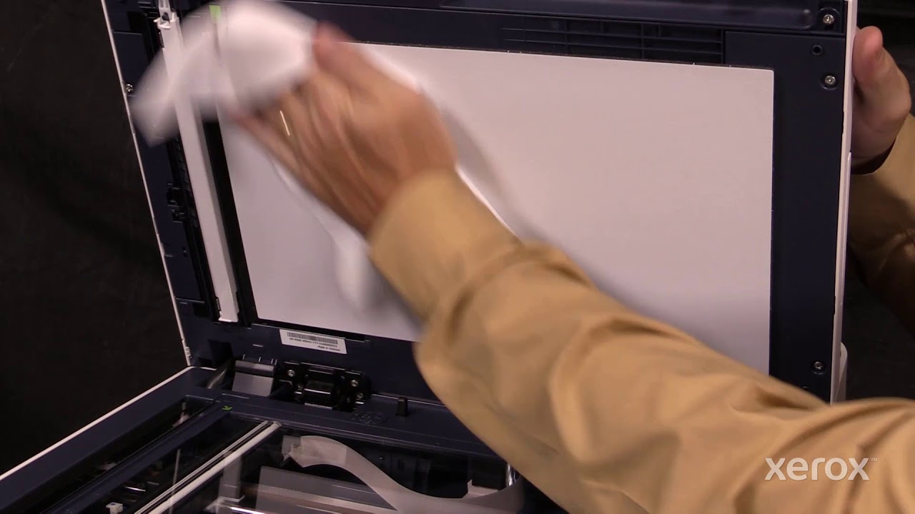 Xerox® VersaLink® B605 Multifunction Printer Cleaning the Platen