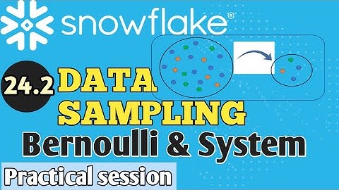 Data Sampling working in snowflake | Using Bernoulli/Row and System/Block method for getting samples