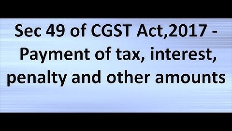 Payment of Tax Lecture By Prof. Rajesh J Tayal For CA Final