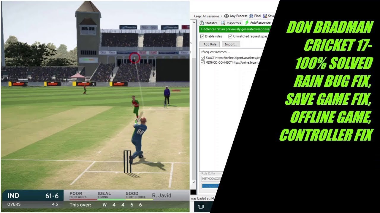 HOW TO FIX DONBRADMAN CRICKET 2017 ALL BUGS 2018 UPDATED CRACK FULLY WORKING