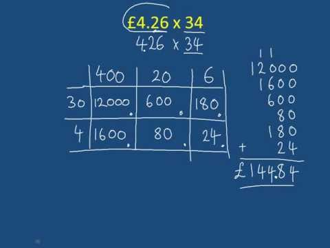 Long Multiplication (Grid method) mathscast