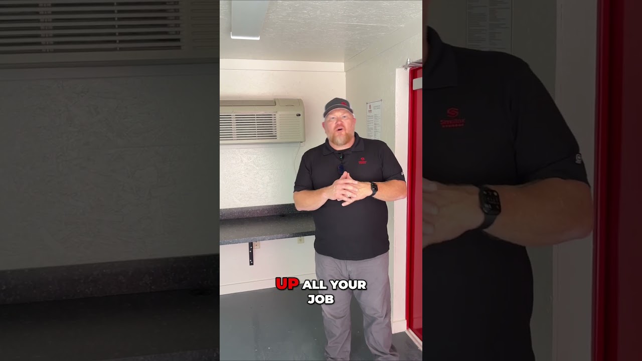 Inside a Finished 20-Foot Mobile Office | Built-In Workspace & Smart Jobsite Design