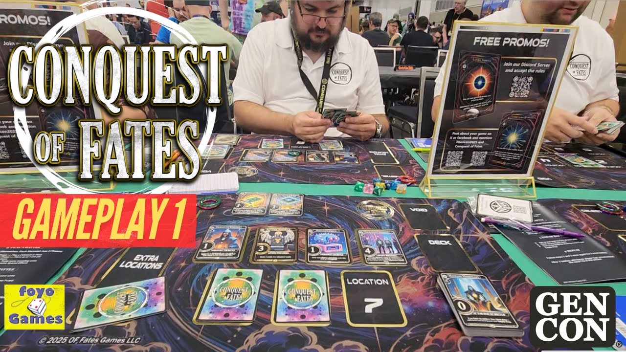 Conquest of Fates - Gameplay 1| Free 2 Play TCG | Gen Con 25