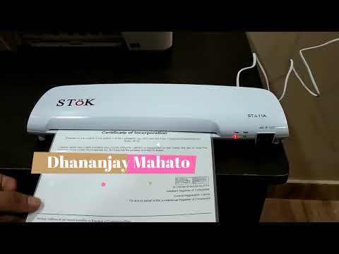 Low Cost Lamination Machine Stok St L11a A4 Laminating Machine Youtube