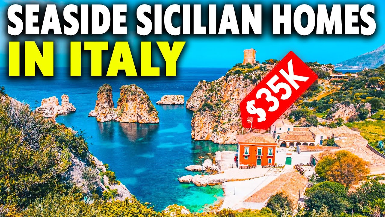 УДИВИТЕЛЬНЫЕ дома на берегу моря в Сицилии, Италия, стоимостью менее 35 000 долларов. Идеальный в...