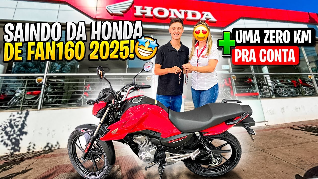 Saindo da Honda de Fan 160 2025 0KM
