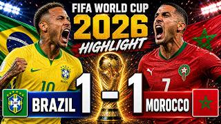 Brésil vs Maroc 1-1 Résumé complet et tous les buts | Match de la Coupe du Monde de la FIFA 2026 ...