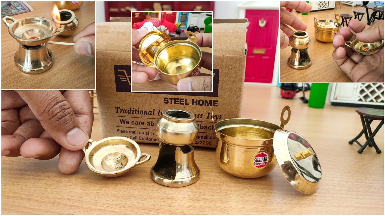 Miniature Kitchen set Unboxing Miniature Brass Kitchen set unboxing