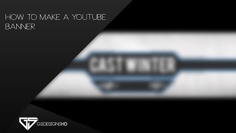 How To Make a 2D YouTube Banner | Photoshop Tutorial