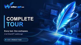 WriterGPT Complete Tour: Full Walkthrough of Every Tool & Feature News