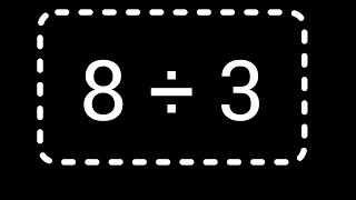 8 divided by 3 ||Long Division||How to Solve ||Quotient and Remainder||Long Division||Step by Step