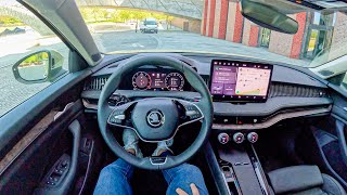 NEW Skoda Superb Laurin & Klement 4x4 2024 [2.0 TDI 193hp] |0100| POV Test Drive #2043 Joe Black