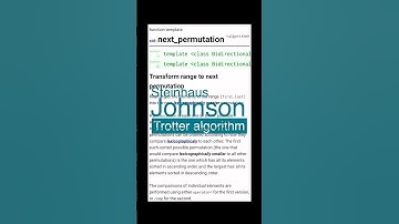 ₙPₖ Steinhaus-Johnson-Trotter Algorithm #shorts #algorithm #leetcode
