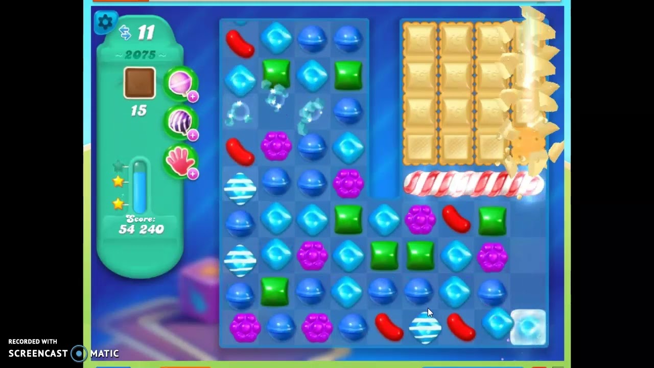 Candy Crush Soda Saga Level 2075 No Boosters