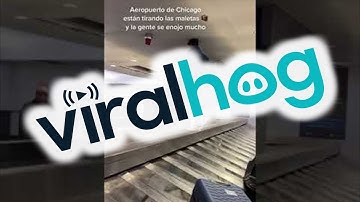 Bagageband lijkt defect op luchthaven Chicago || ViralHog