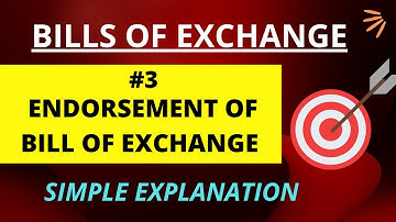 Bills of Exchange | Part 3 | Endorsement of bill & Journal entries | Accounts | B.com/CA/CMA |
