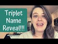 Triplet Boys Name Reveal + First Time Sharing Pictures Of Newborn Triplets