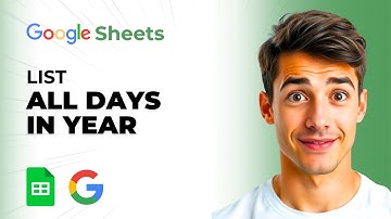 Hoe u elke dag van dit jaar in Google Sheets kunt vermelden (de gemakkelijkste manier) (gids 2025)