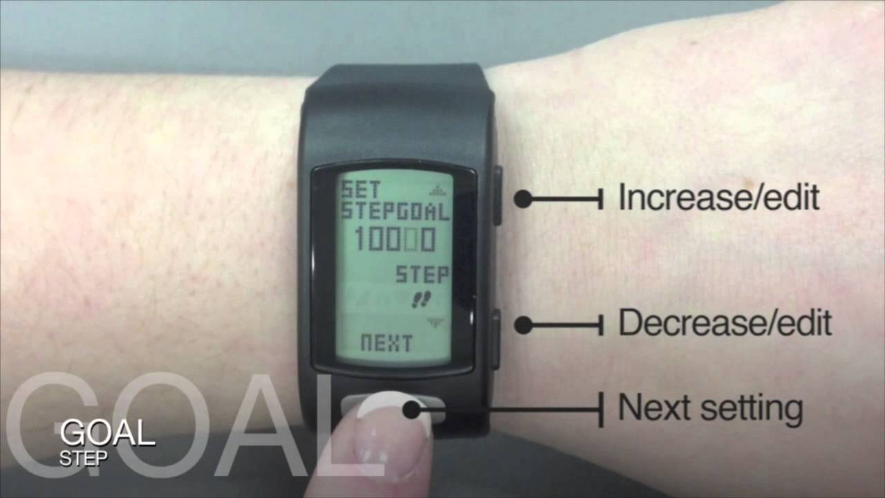 LifeTrak Core C200 & Move C300 - Setting Goals - YouTube