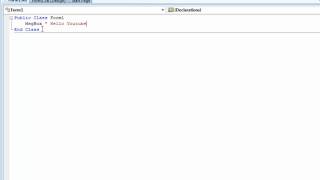 How to make a Message Box appear in VB