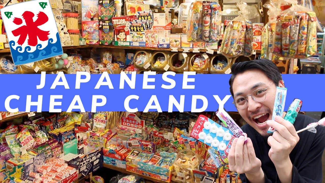 Japanese cheap candy called "Dagashi"/Japanese candy store/ 日本の昔懐かしい駄菓子屋に遊びに来ました