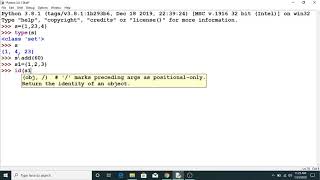 SET IN PYTHON IN HINDI BY SHIVANSHU PRASHAR #LECTURE 21 Function Overloading In Python In Hindi By Shivanshu Prashar