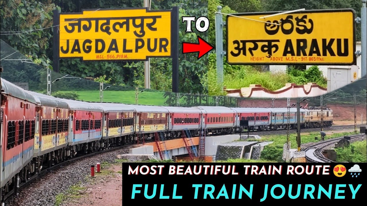 Jagdalpur to Araku Train Journey😍🌧️ | Monsoon Train Journey | Train Vlog | Indian Railways 