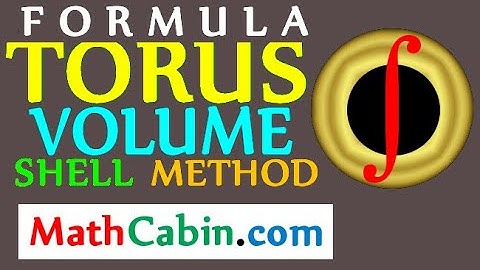 📓 Shell Method Torus Volume Formula PROOF problem ! ! ! ! !