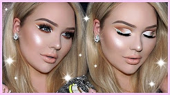 PROM MAKEUP TUTORIAL - White Cut Crease & DIAMOND Eyeliner