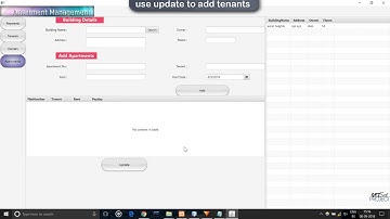 Apartment Management Mini DBMS Project Java with MySQL @ Getsetproject com