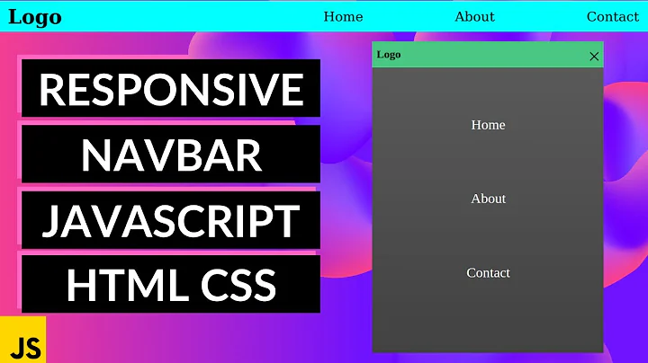 RESPONSIVE NAVBAR HTML CSS JAVASCRIPT