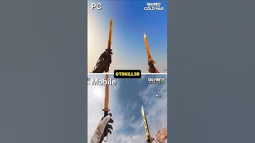 The difference Ballistic Knife in CODM VS. Coldwar #Callofduty