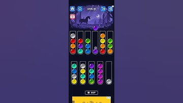 Ball sorting puzzle level 58 #games #ballsortpuzzlecolorsortinggames #gaming