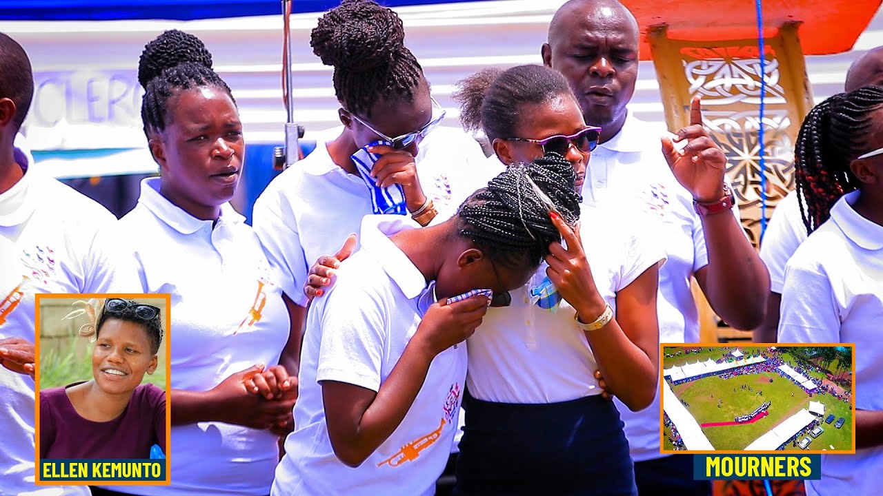 EMOTIONAL! AS CHRIST ADORATION MINISTERS BREAK INTO TEARS WHILE SINGING AT ELLEN'S FUNERAL SERVICE