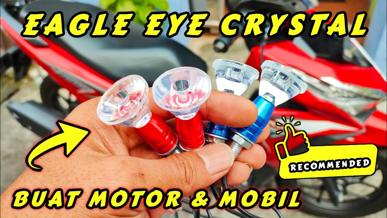 Tes Nyala & Sorot ! LAMPU LED EAGLE EYE MATA ELANG 2 MODE Super Keren & Mantap Abis Buat Motor Mobil