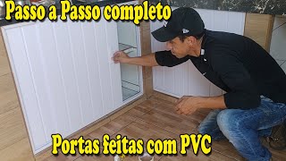 Como fazer portas de Correr com Placa de PVC para pia