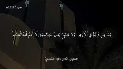 تلاوة ليبية للقارئ صَالح خالِد الفَسيّ 🇱🇾 | سورة لأنعام