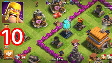 Clash of Clans - Gameplay Walkthrough Part 10 - Cosmic Lantern & I upgraded Town Hall (iOS, Android)