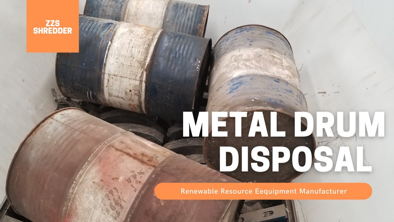 【ZZS】Metal Drum Shredder ｜Large Metal Shredding Machine ｜Heavy Duty
