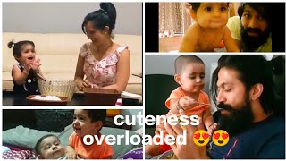 Ayra yash cute videos compilations 😍#viral #yash #radhikapandit #ayrayash #cutebaby #cute #kgf