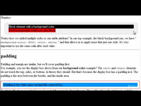 14  Inline styling with the style attribute