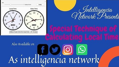 How to calculate the local time of a place from its longitude