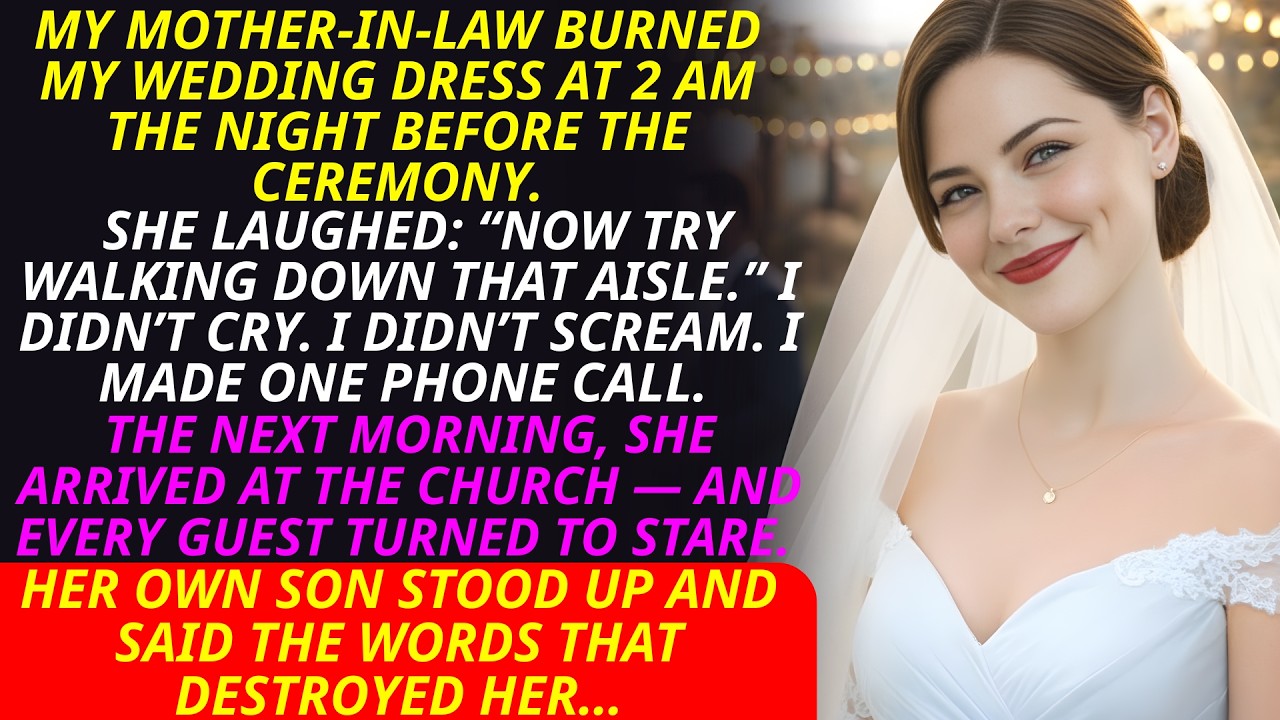 My Mother In Law Burned My Wedding Dress The Night Before — She Had No Idea I Already…