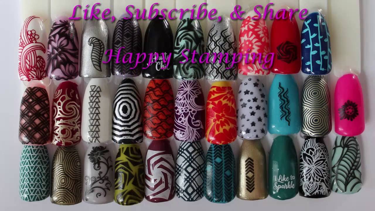 Uber Chic Stamping Plate 10-3 Full swatch Review