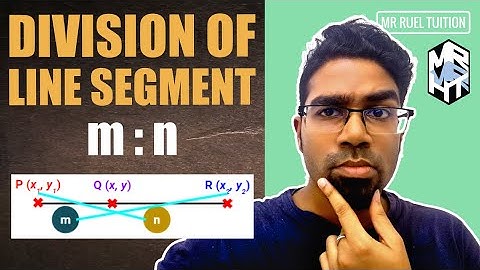 Coordinate Geometry - Division of line segment in the ratio m:n | Practice example included