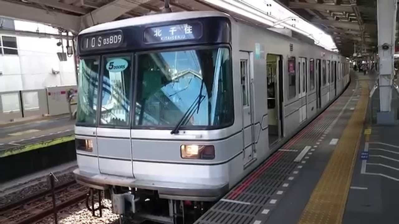 東京メトロ03系03-109F 東京メトロ日比谷線北千住行き 中目黒駅発車