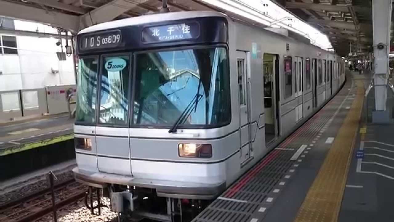 東京メトロ03系03-109F 東京メトロ日比谷線北千住行き 中目黒駅発車