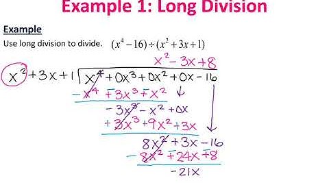 Precalc 2.3 Polynomial Division