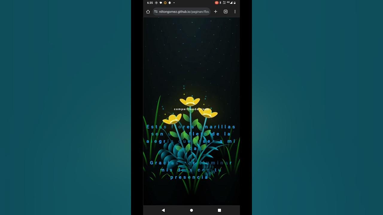 una sorpresa en html, CSS y Javascript flores amarillas - YouTube