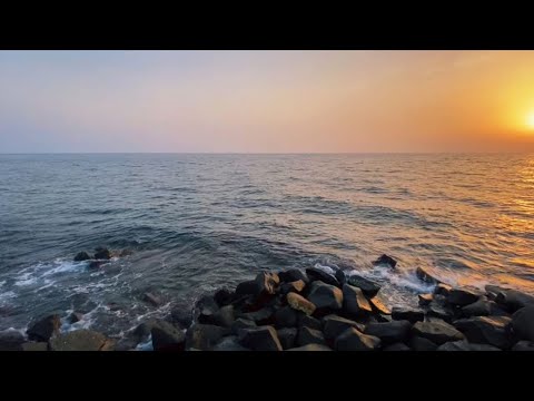 ASMR | Sleeping Music to Help You Sleep Comfortably With Soothing Ocean Waves During Sunset